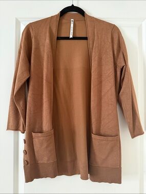 Lea & Nicole Solid Pocket Cardigan